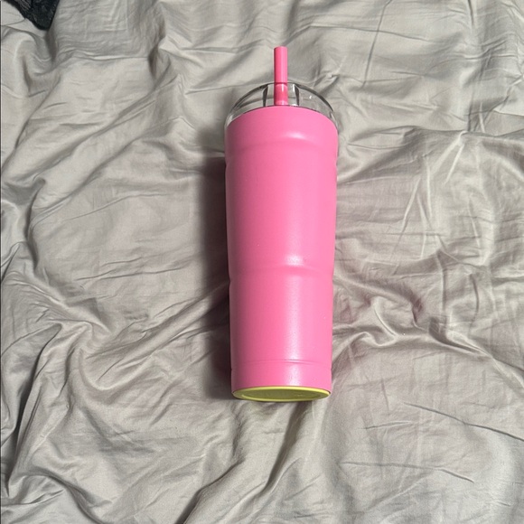 Pink Tumbler with Straw - Picture 2 of 4